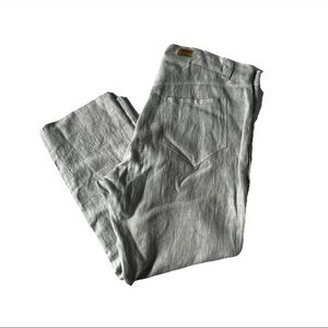 The People Of The Labyrinths Taurus Linen Pants XL Lagenlook Resort Mint Green